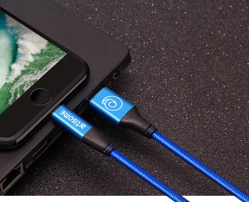 Artisome USB Cable For iPhone XS MAX Fast Charging Cable For iPhone X 8 7 6 s 2A USB Charging Data Cable Mobile Phone Cables     (18)