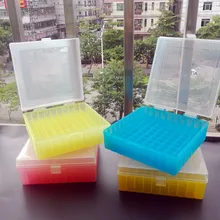 Лабораторная пластиковая текстовая трубка коробка для 2 мл, 1,5 мл 1,8 мл криорезервационная трубка с соединительной крышкой, стойка для труб, синий, красный, желтый