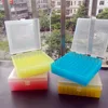 Caja de tubo de texto de plástico para laboratorio, tubos de crioconservación con cubierta de conexión, soporte de tubos, azul, rojo, amarillo, 2ml, 1,5 ml, 1,8 ml ► Foto 1/6