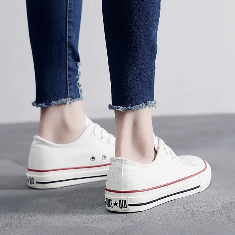 Women Causal Shoes Summer/Autumn Flats Women Canvas Shoes Classic Lace Up White/black Walking Fashion Women Sneakers 2e50 Women Causal Shoes Summer/Autumn Flats Women Canvas Shoes Classic Lace Up White/black Walking Fashion Women Sneakers 2e50