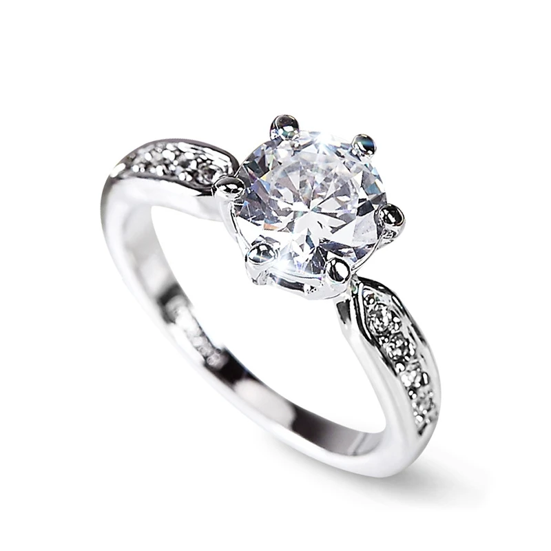 

H:HYDE AAA Zircon Engagement Rings for women Rose Gold Color Wedding Rings Female Anel Austrian Crystals Jewelry top quality