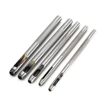 

1.5-4MM 5pcs/set Steel Leather Punch Hole Craft Hollow Puncher Belt Leathercraf Tool Set with A Box1.5/2.0/3.0/3.5/4.0mm