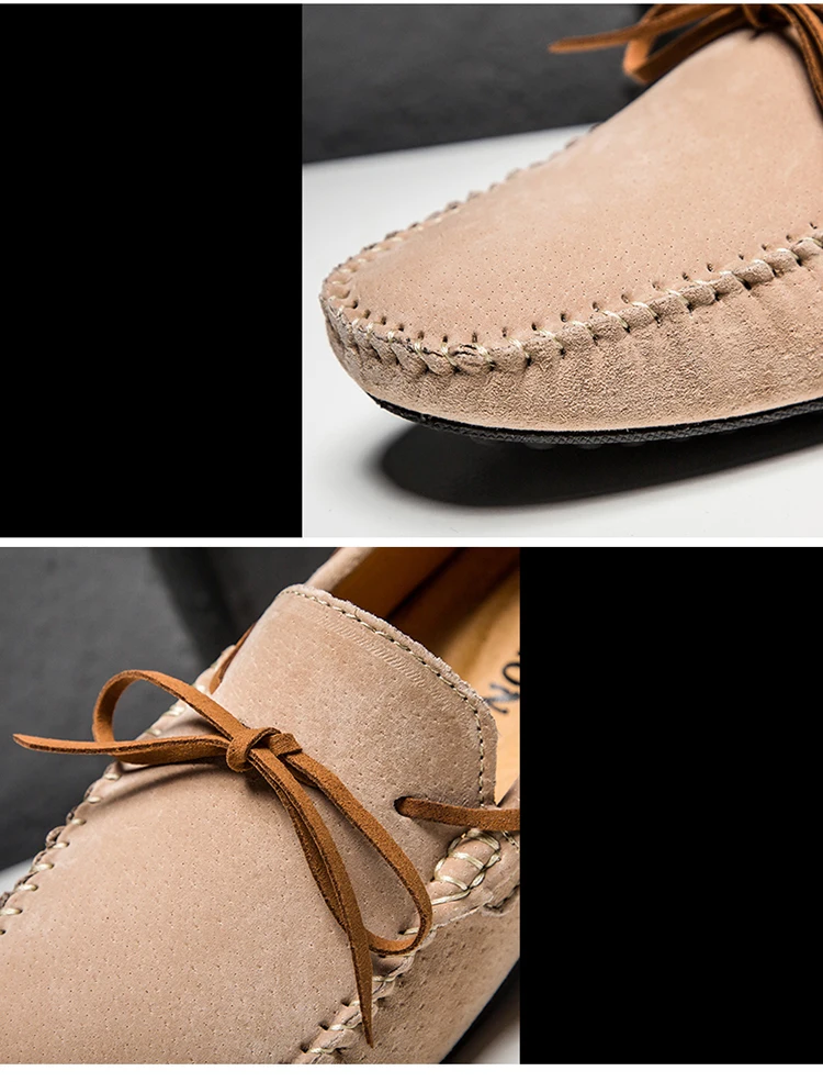 JINTOHO/мужские лоферы больших размеров; модная мужская обувь из натуральной кожи без застежки; брендовая мужская повседневная кожаная обувь; обувь для вождения