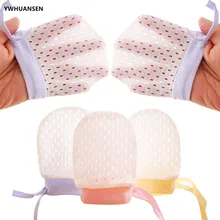 YWHUANSEN 3 пар/лот перчатки для новорожденных анти-царапин перчатки новорожденный защиты лица хлопок рукавица со скребком