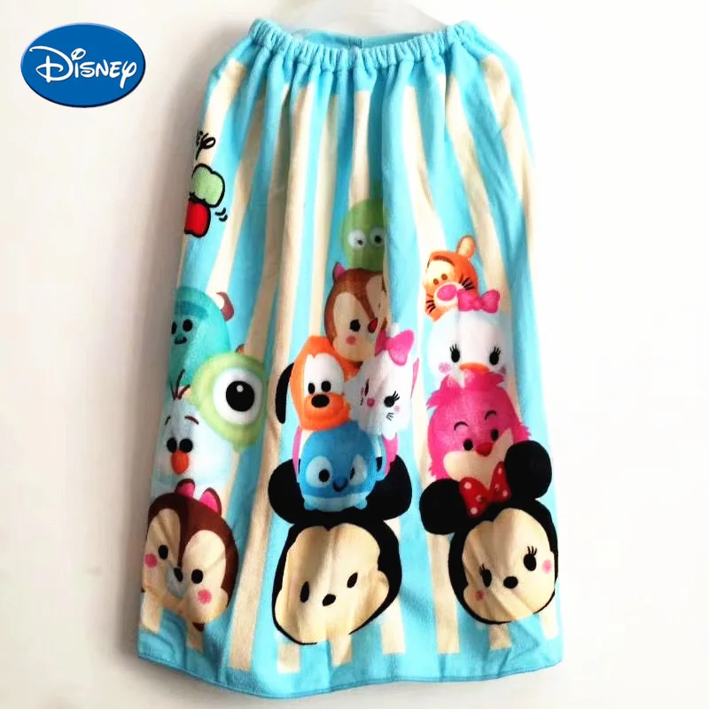 

Disney Swimming Bath Skirt Beach Towel Navy Blue Pink Mickey Minnie Large Bath Towel Soft Breathable For Adult Children