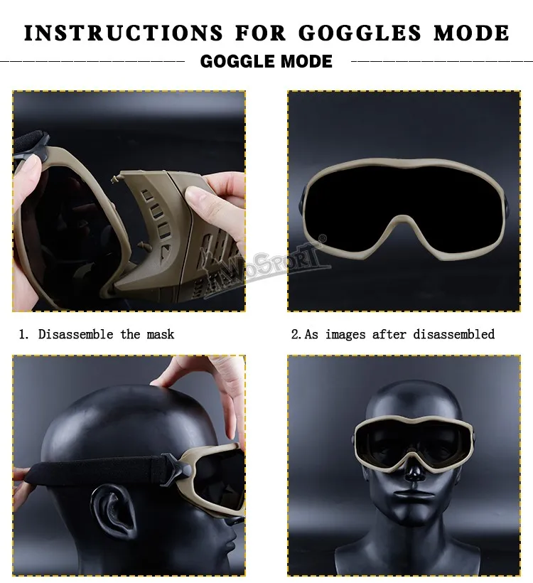 Пейнтбольная страйкбольная маска форма муравья Маска и очки с разъемом шлема защитное оборудование трактические маски