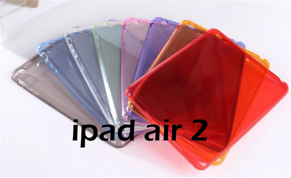 Высококачественный чехол для Apple ipad air 2 мягкий прозрачный из ТПУ 6 защитный air2