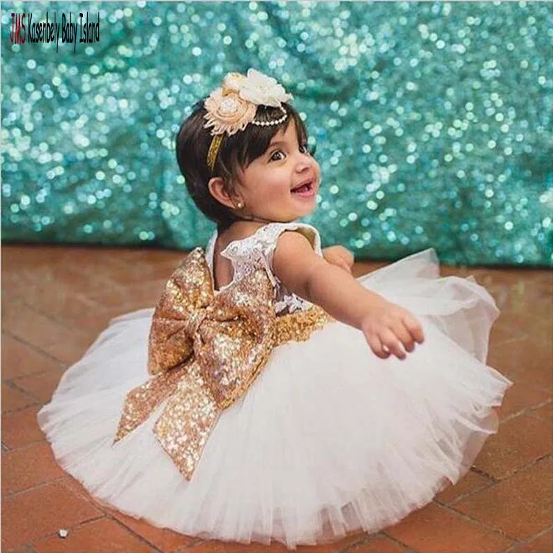 

JMS Kasenbely Backless Baby Girl Clothes Children Party Dress Big Bow Children Dress Wedding Party 2-6Y Girl Dress Summer