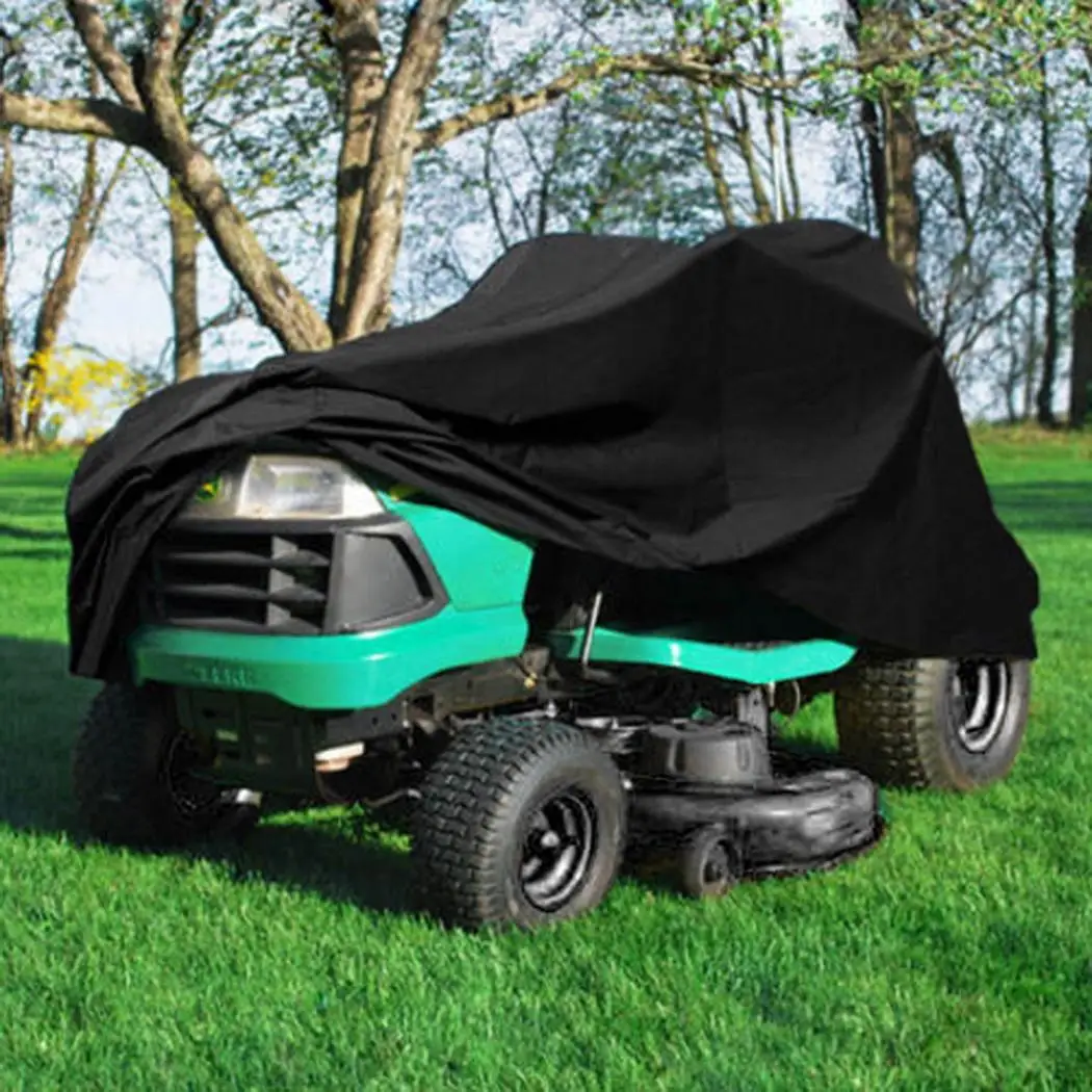 

Waterproof Lawn Mower Tractor Cover Garden Mower, Outside Yard Black Riding UV Protector
