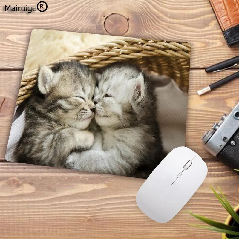 Mairuige милый кот офисные мыши геймер мягкая скорость коврик для мыши Размер для 18X22 см игровые коврики для мыши Большая Акция