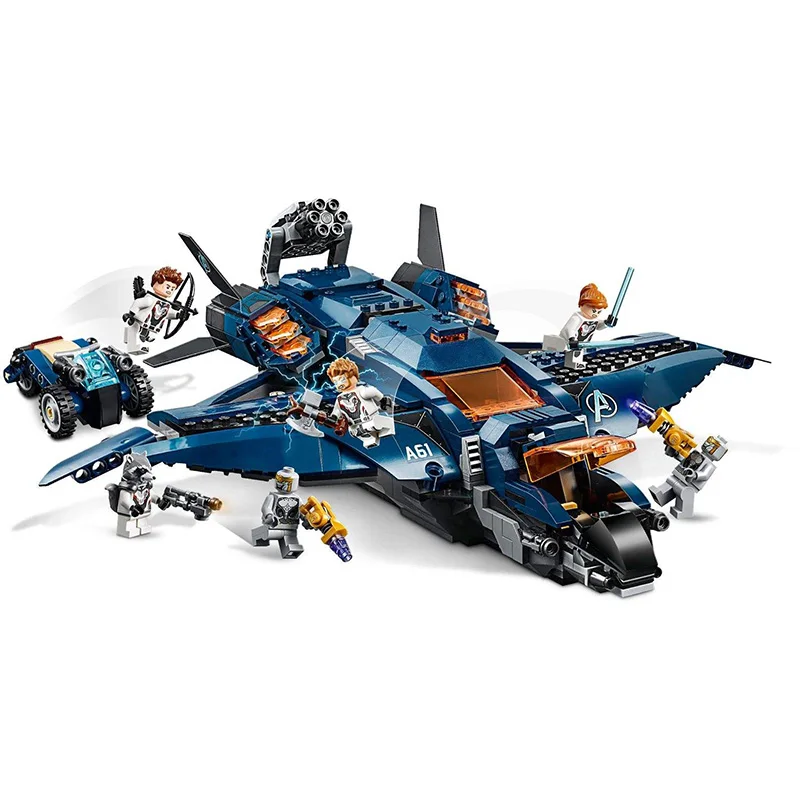

76126 Marvel Avengers Super Heroes Ultimate Quinjet Model Building Blocks Bricks Boys Birthdays Gifts Toys Children