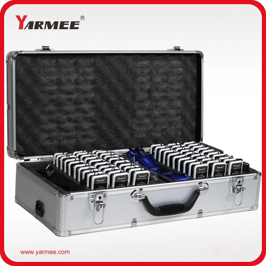 

Wireless Tour Guide System Wireless Translation System For Tour Guide ,Tourist,Conference 2 Transmitter 60 Receiver YT100 YARMEE