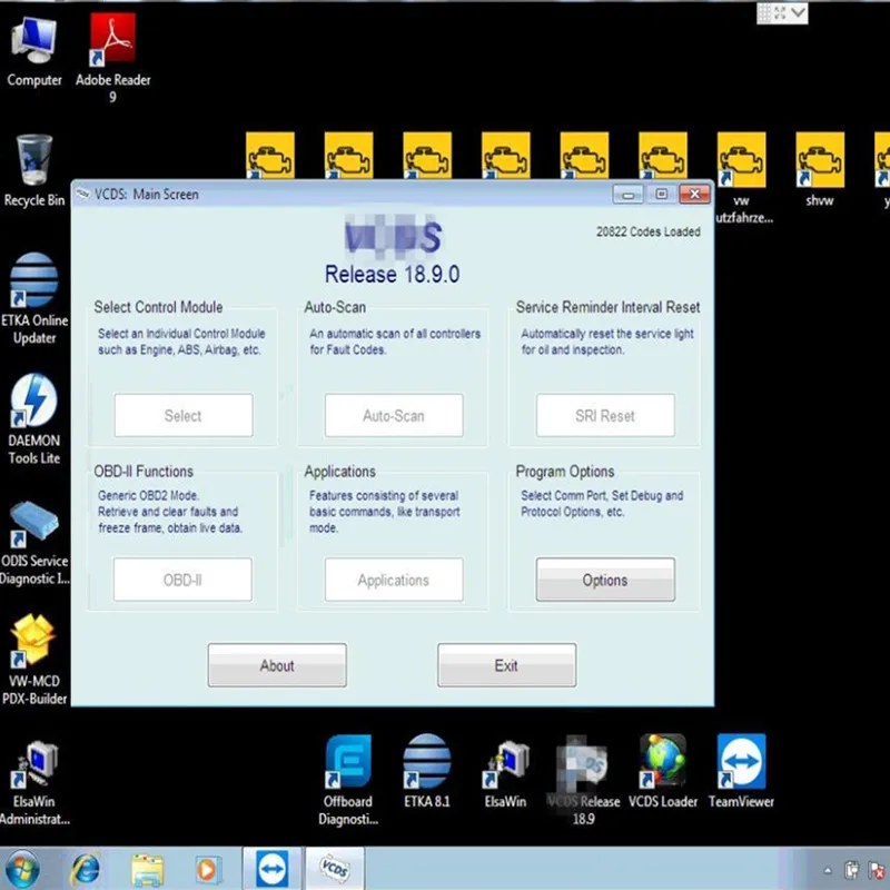 Vas 5054A Odis 5.1.6 программное обеспечение и i5/4g ноутбук CF-C2 с ODIS инженером 9.2.2.ETKA 8.1.ELSAWIN 6,0 VAG поддержка онлайн входа