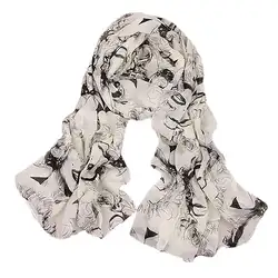 Imc Белый Chic рисунок принтом шарф шаль для Для женщин