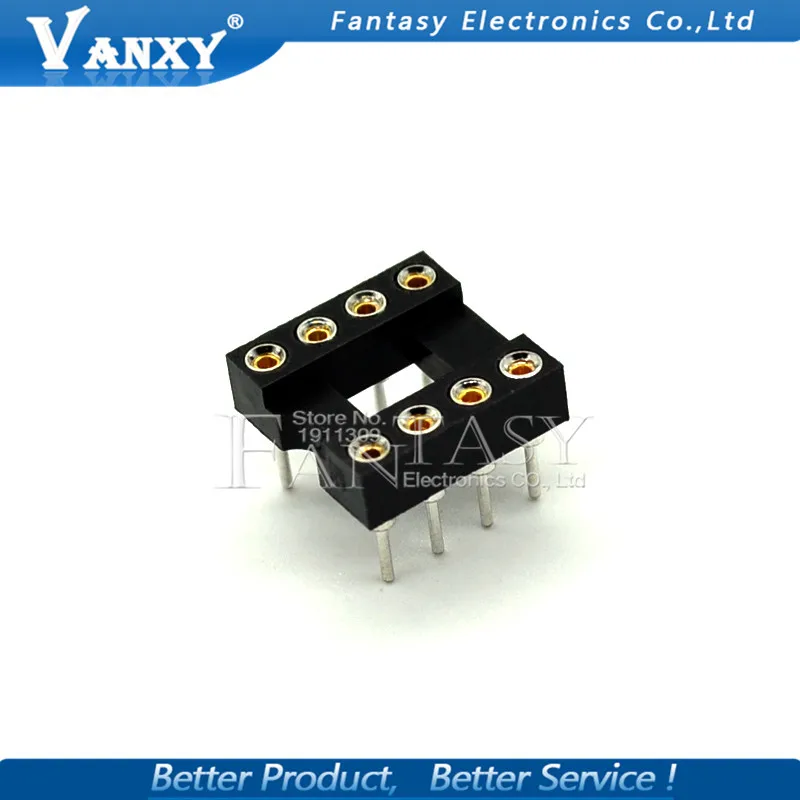 10 шт. круглое отверстие IC разъем DIP на возраст 6, 8, 14, 16, 18, 20, 24, 28 40 контактный розетки DIP6 DIP8 DIP14 DIP16 DIP18 DIP20 DIP28 DIP40 шпильки