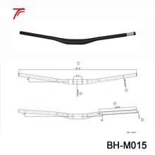 1 шт. 35 мм велосипедный руль MTB углеродный велосипед-запчасти 20 мм горный велосипед аксессуары BH-M015