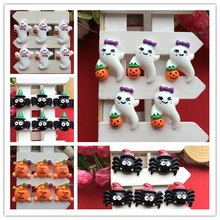 Хэллоуин призрак тыква огонь вечерние, Flatback кабошон для волос лук центр, скрапбукинг