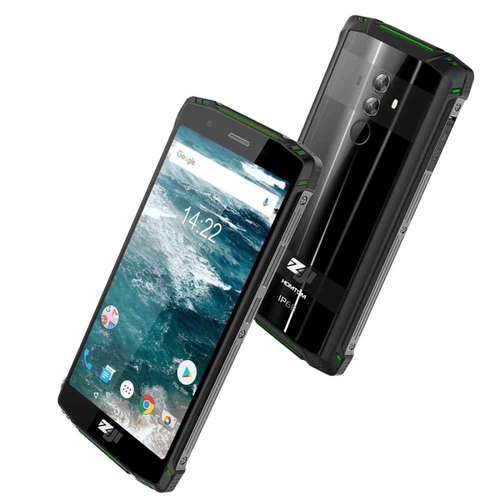 HOMTOM ZOJI Z9 Dual 4G мобильные телефоны 5 7 дюймов Android 8 1 IP68 Водонепроницаемый 6 ГБ + 64