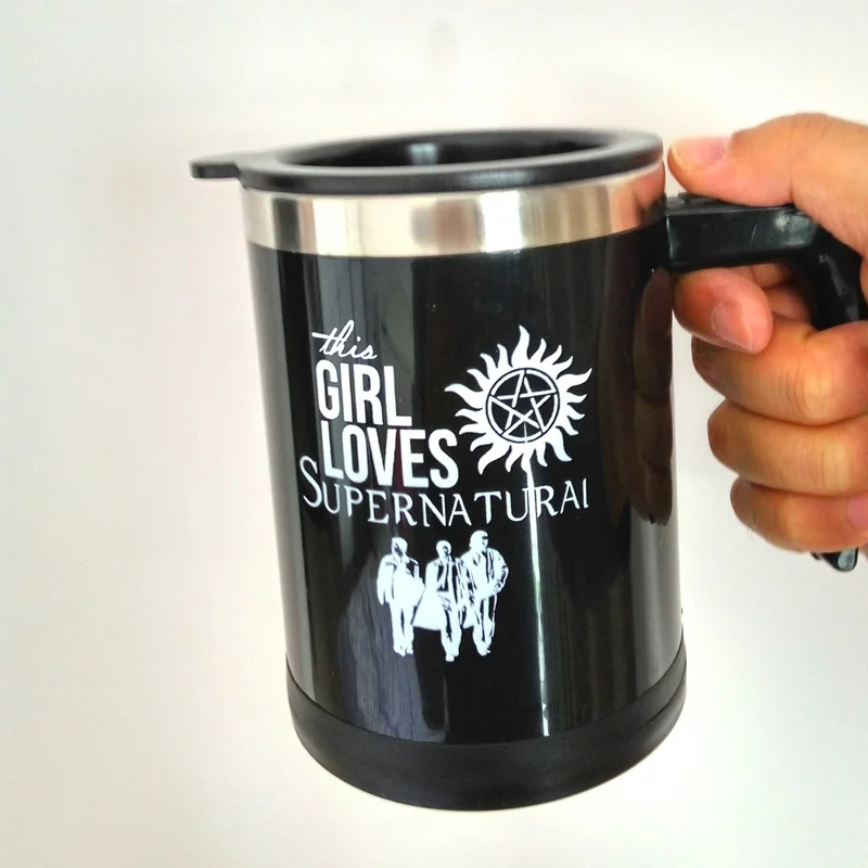 walking dead Self Stirring Stainless Steel Electric mixer Automatic Coffee Mug