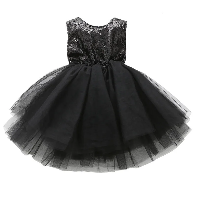Vestido de Casamento Vestido de Festa para a Menina Vestidos de Verão Princesa Crianças Bebê Fantasia Sleeveles Lantejoulas 27 High Quality Mamãe e Bebê