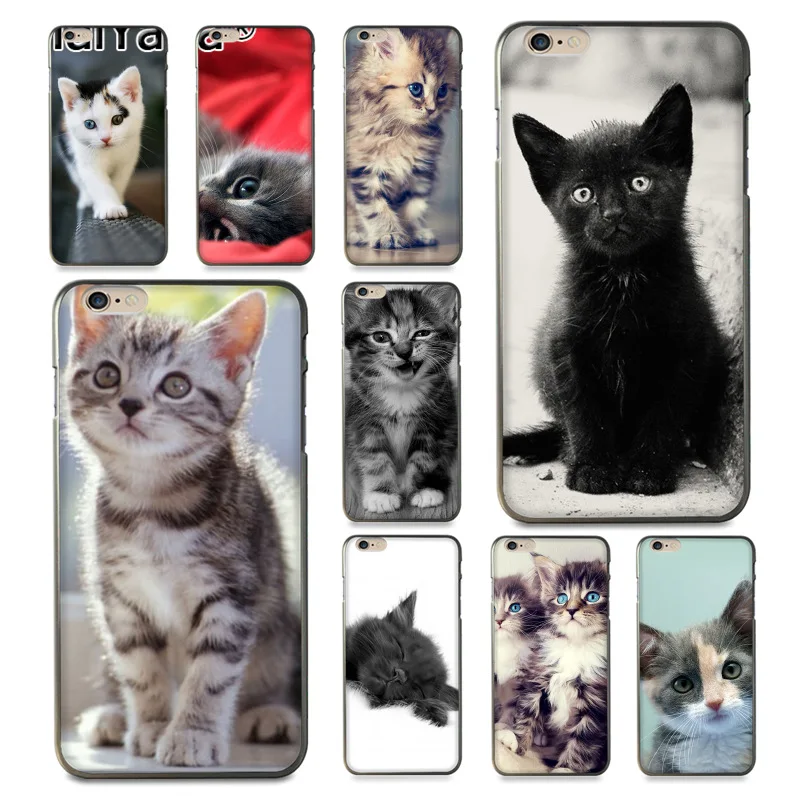 

MaiYaCa case For iPhone 8 Funny Kitten Pattern Soft Phone Accessories Cover Case for iPhone 8 7 6 6S Plus X 10 XS 5S SE 5C Coque