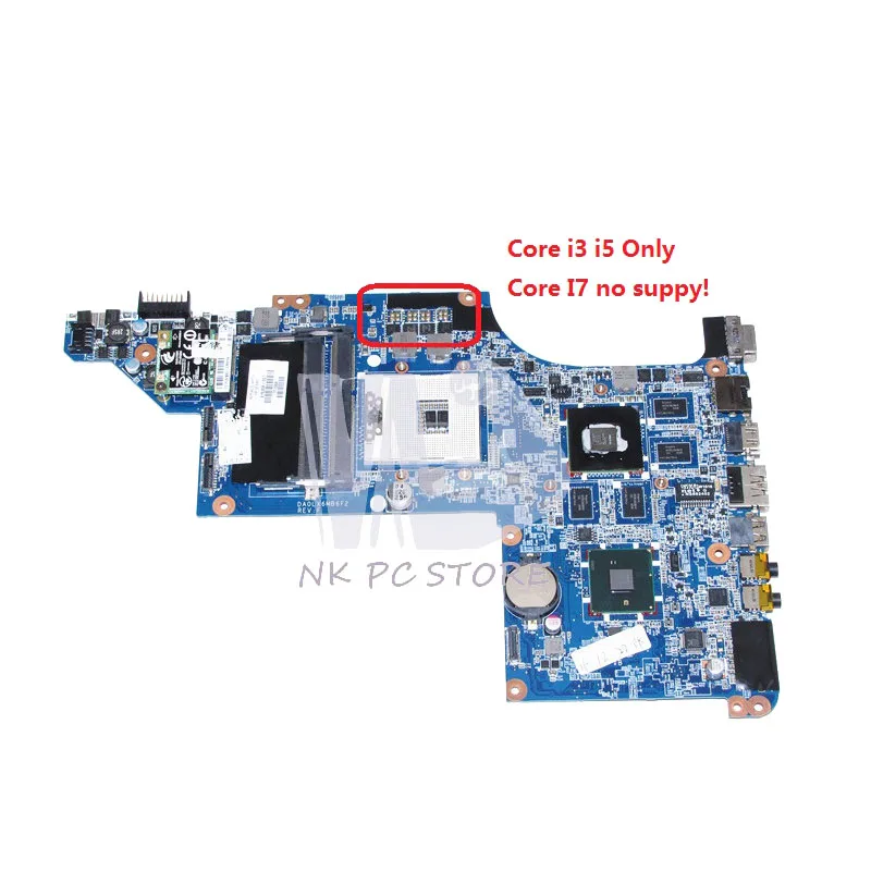 NOKOTION ل HP جناح DV7 DV7T DV7-4000 اللوحة المحمول HM55 DDR3 DA0LX6MB6F2 615308-001 HD5650M 17.3 بوصة شحن وحدة المعالجة المركزية