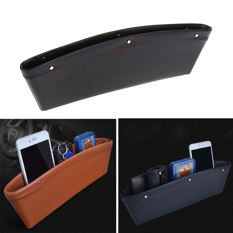 Автомобильный Органайзер кожаный Catcher коробка для Volkswagen Polo Passat B6 BMW F10 F30 E60 Ford Focus 2 3