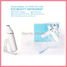 Мини Электрический анион массажер для глаз светодиодный термообработка 4в1 анти-старения для удаления морщин мешочек Уход за глазами ручка для красоты