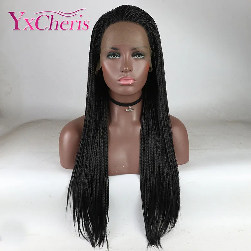 #1B-Thin Braided wig (1)