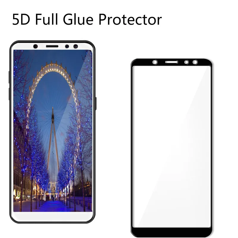 1 шт. 5D Защитная пленка для экрана Samsung A6 plus A7 A8 2018 A530 A750 A5|Защитные стёкла и плёнки| |