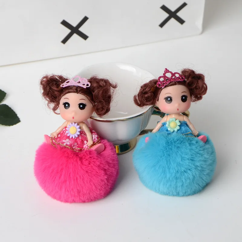 

New Style Leather Keychain Mini Bear Key Chain Keyring for Women Bag Charm Car Pendant Key Ring