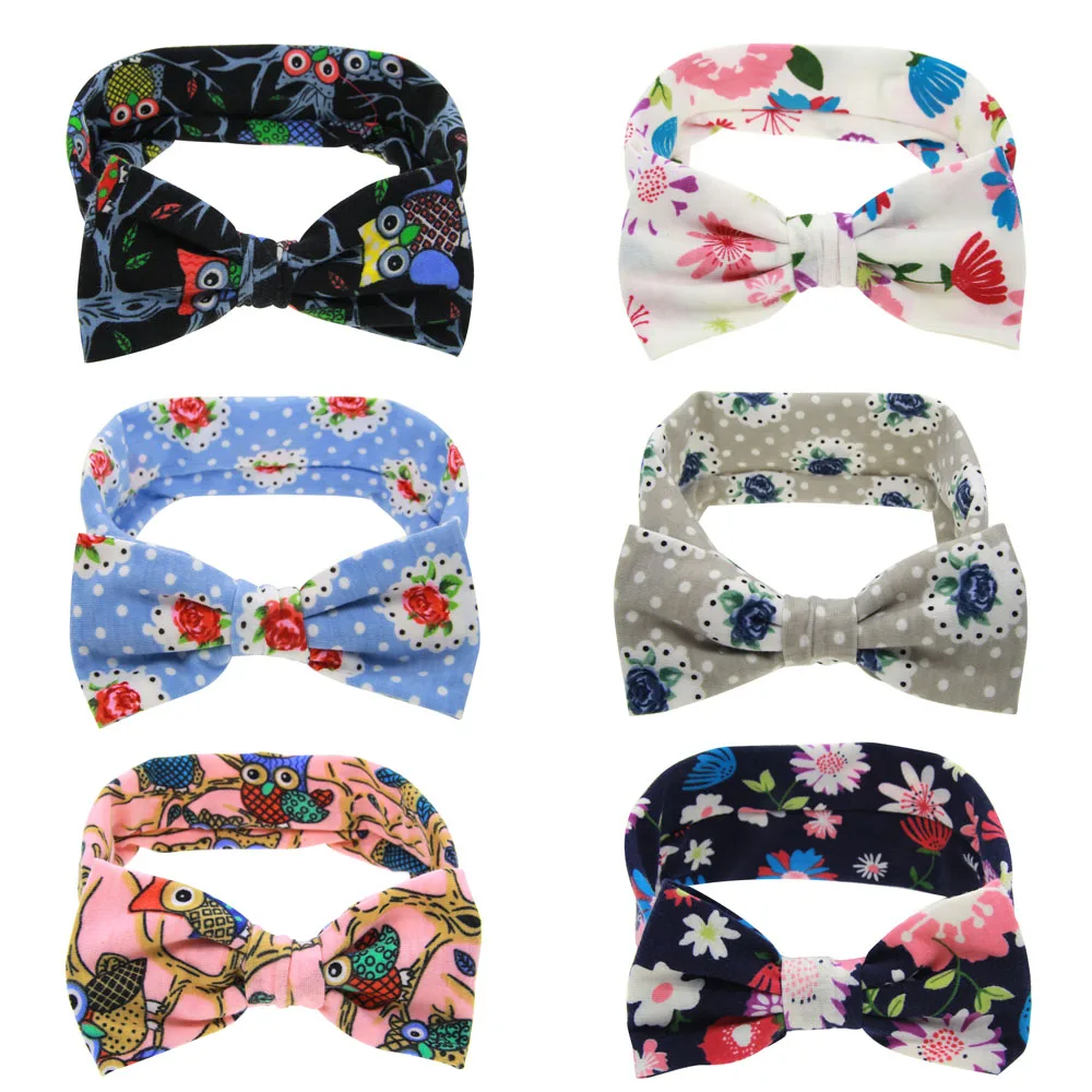 

Merry Christmas Baby headband Six color prints newborn baby headdress 90% cotton material baby hair accessories SD-S8