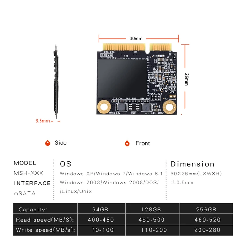 256 ГБ полуразмерный msata SSD ускоряющий внутренний 240 для ASUS