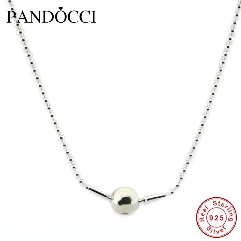 

PANDOCCI ESSENCE COLLECTION Beaded Necklaces 925 Sterling-Silver-Jewelry Fits for Essences Charms DIY making European Style