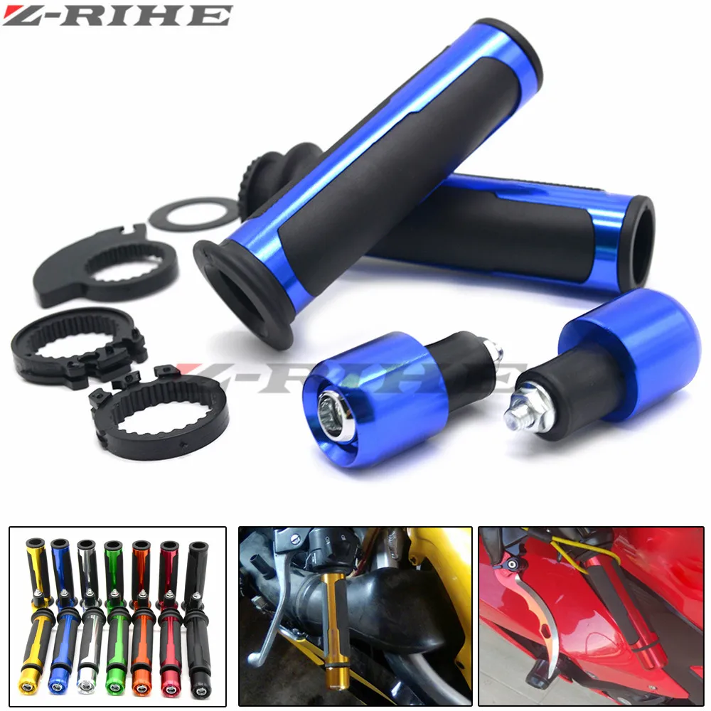 FOR KAWASAKI KTM YAMAHA 12 color 7/8" 22MM Universal Street&&Racing CNC aluminum Motorcycle Handle bar CAPS / Handlebar Grips