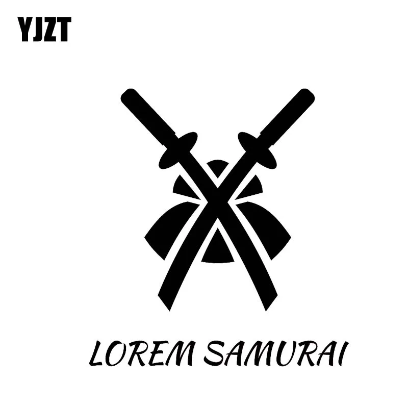 YJZT 12 3*13 2 см Lorem Samurai символ фоторяда покрытие корпуса солдат автомобильная