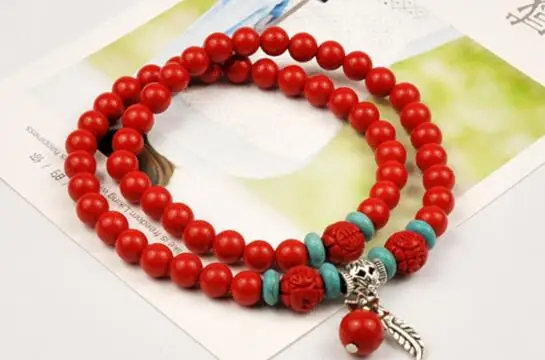 

Free shipping 209 10 red 2 circles Women Silver Bracelet Bracelet for Women New Fashionable Trendy