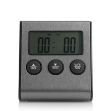 Digital LCD Thermometer Timer Gauge BBQ Meat Grill Kitchen Oven Food Cooking