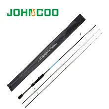 JOHNCOO 1,92 м Приманка Удочка Combo быстрое действие UL/L 2 советы Спиннинг стержень Отсадочная Удочка 2 секции приманка