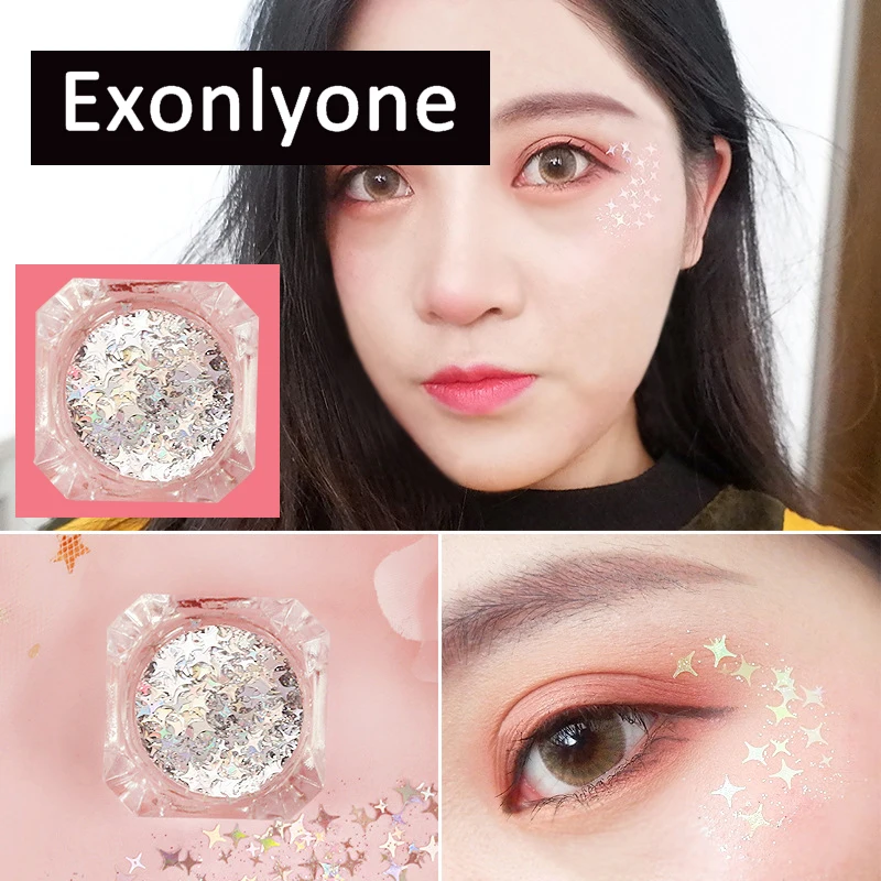 FestivalNew Body Makeup 1mm Sequins Glitter Face Hair Shimmer Powder