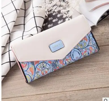 Femme Long 1 Portefeuille Mode Dame 4 Pcs Femelle Style 2 3 Rapide Coréenne Bourse 30 De 5 Patchwork Fedex Floral Casual Pu Impression lot AxqHvZY