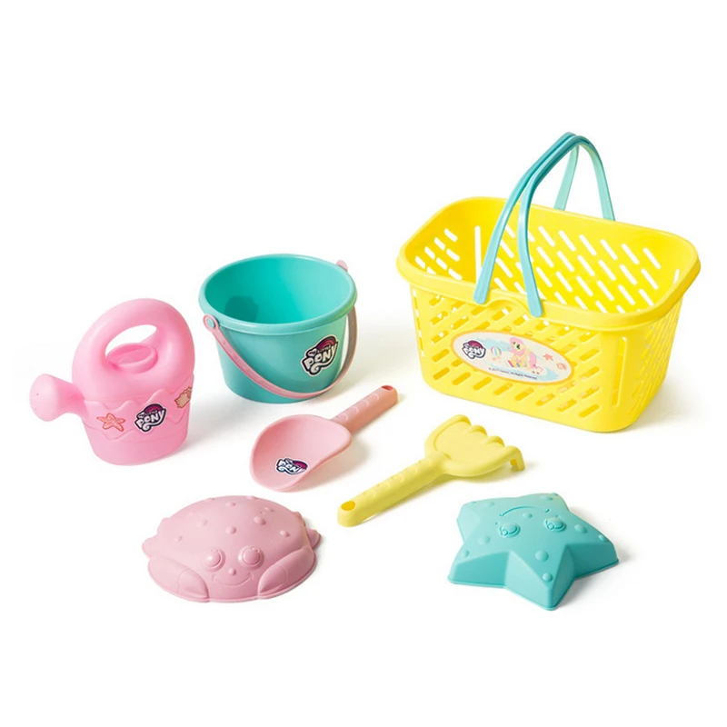 

N028 Children 's Beach Toy Set Large Baby Play Sand Dug Sand Spade Tools Basket Toy