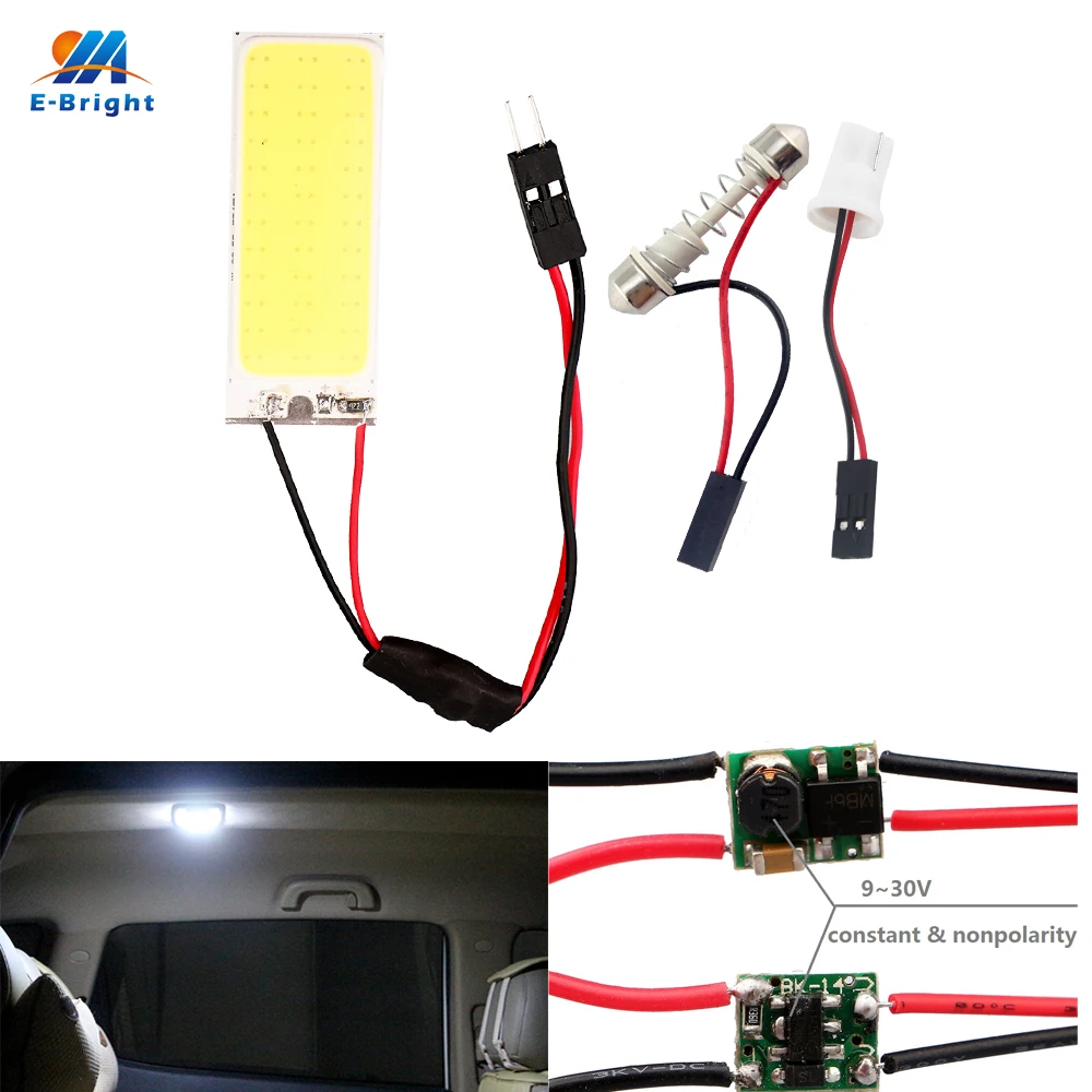 YM E-Bright 100 шт. COB 36 светодиодный ная автомобильная светодиодная лампа 12 В 24 в SMD
