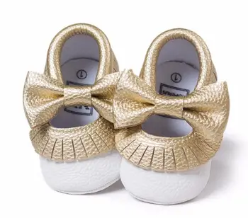 

ROMIRUS Handmade PU Leather soft soled Baby Moccasins big Bow girls Tassel Newborn Infant Toddler Kid First Walkers Shoes