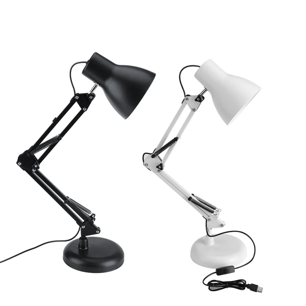 

5W Swivel Arm Table Desk Reading Light 3 Gears Adjustable Bedroom Bedside Study Lamp Night Lighting