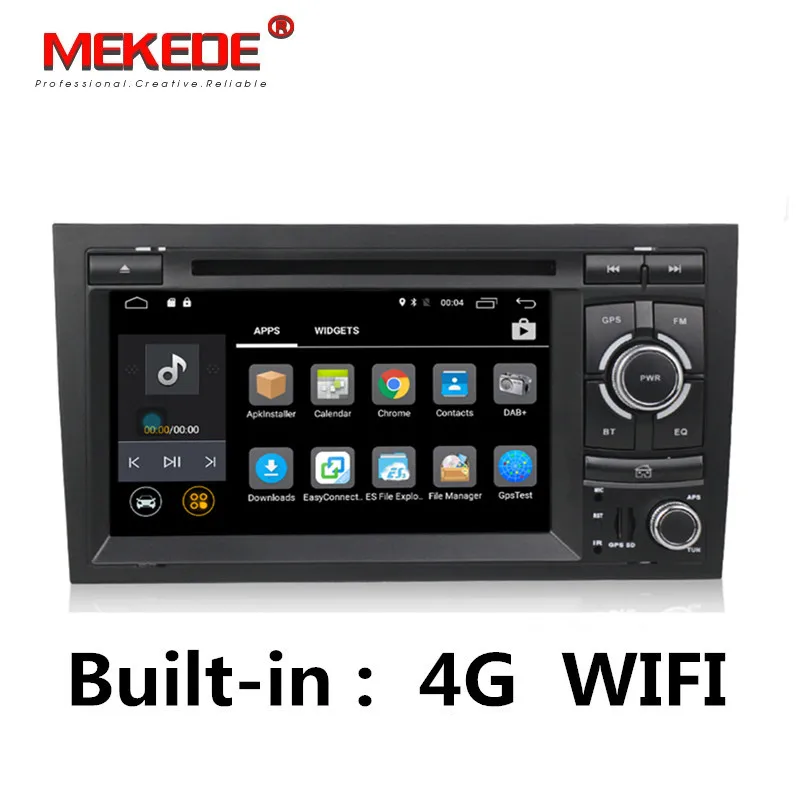 Perfect Free shipping! 4G WIFI Android 7.1 CAR GPS Navi for audi A4 2002-2008 S4 RS4 8E 8F B9 B7 With BT RDS DVD multimedia player radio 2