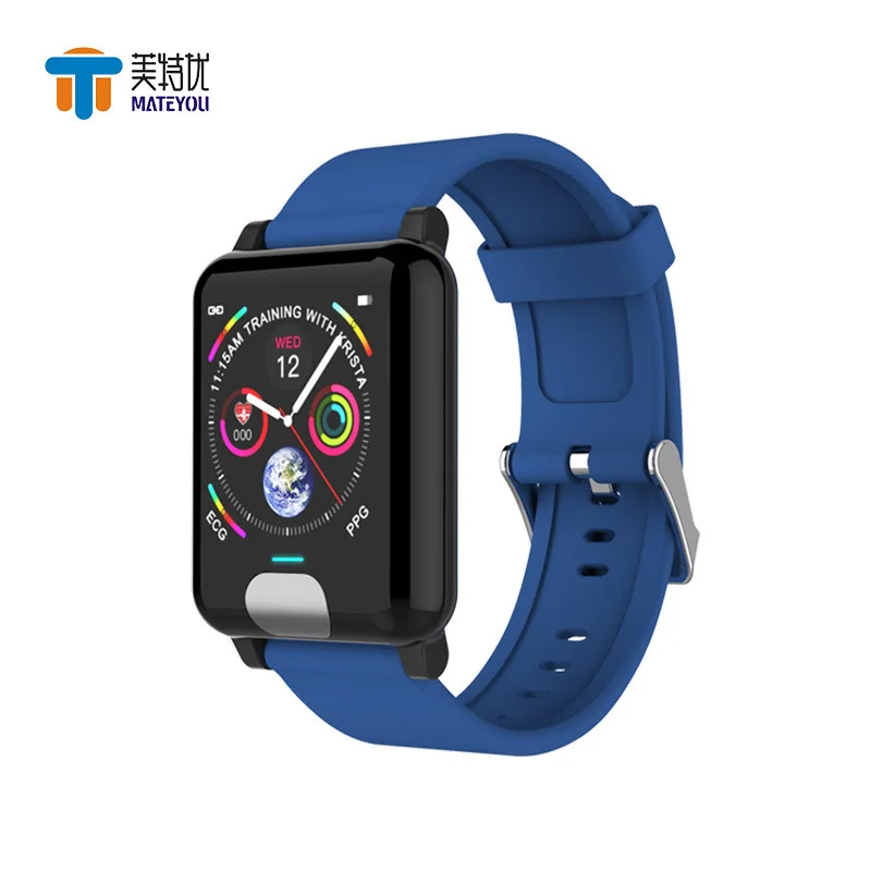 

MATEYOU PPG ecg 1.3-inch color screen smart wrist watch waterproof heart rate monitoring exercise bracelet for the elderly