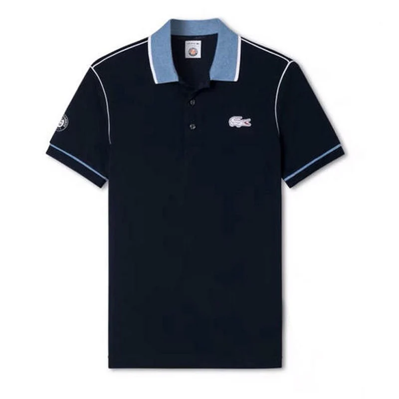 

LACOSTE LEGEND Running Shirt Men Gym Shirt Sport T Shirt Man Short Sleeve Workout Training Breathable Tees white T-shirt