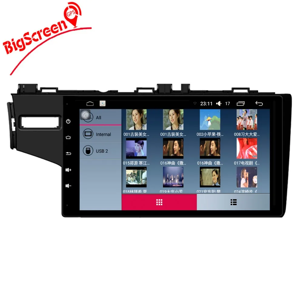 Perfect The Newest Android 6.0 Player GPS Navigation For Honda Fit 2014-2017 Left Hand Stereo Multimedia Free Map Bluetooth no DVD 3