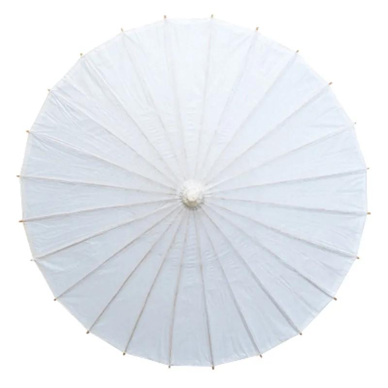 1pcs 40CM Chinese colored paper umbrella parasols China traditional dance DIY blank paper umbrella hand painting Party Supplies